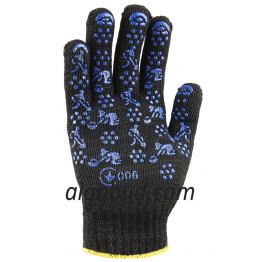 Work gloves with PVC point BK10-37